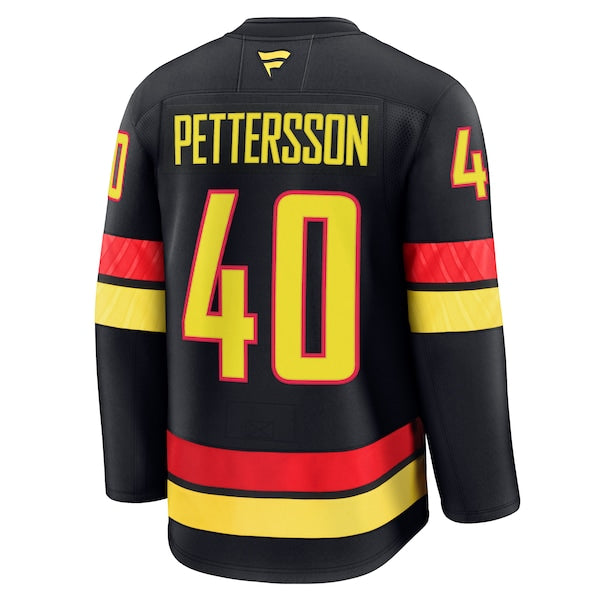 Elias Pettersson Vancouver Canucks  Alternate Premium Jersey - Black
