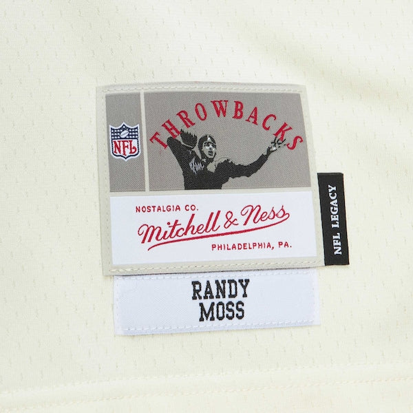 Randy Moss Minnesota Vikings Chainstitch Legacy Jersey - Cream