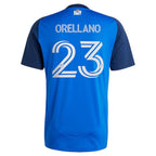 Luca Orellano FC Cincinnati adidas 2025 Orange and Blue Legacy Kit Replica Player Jersey - Blue