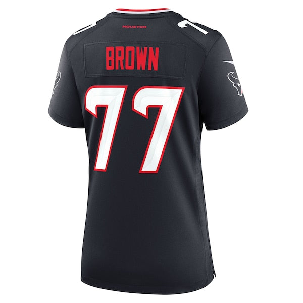 Trenton Brown Houston Texans Nike Women's Team Game Jersey -  Navy