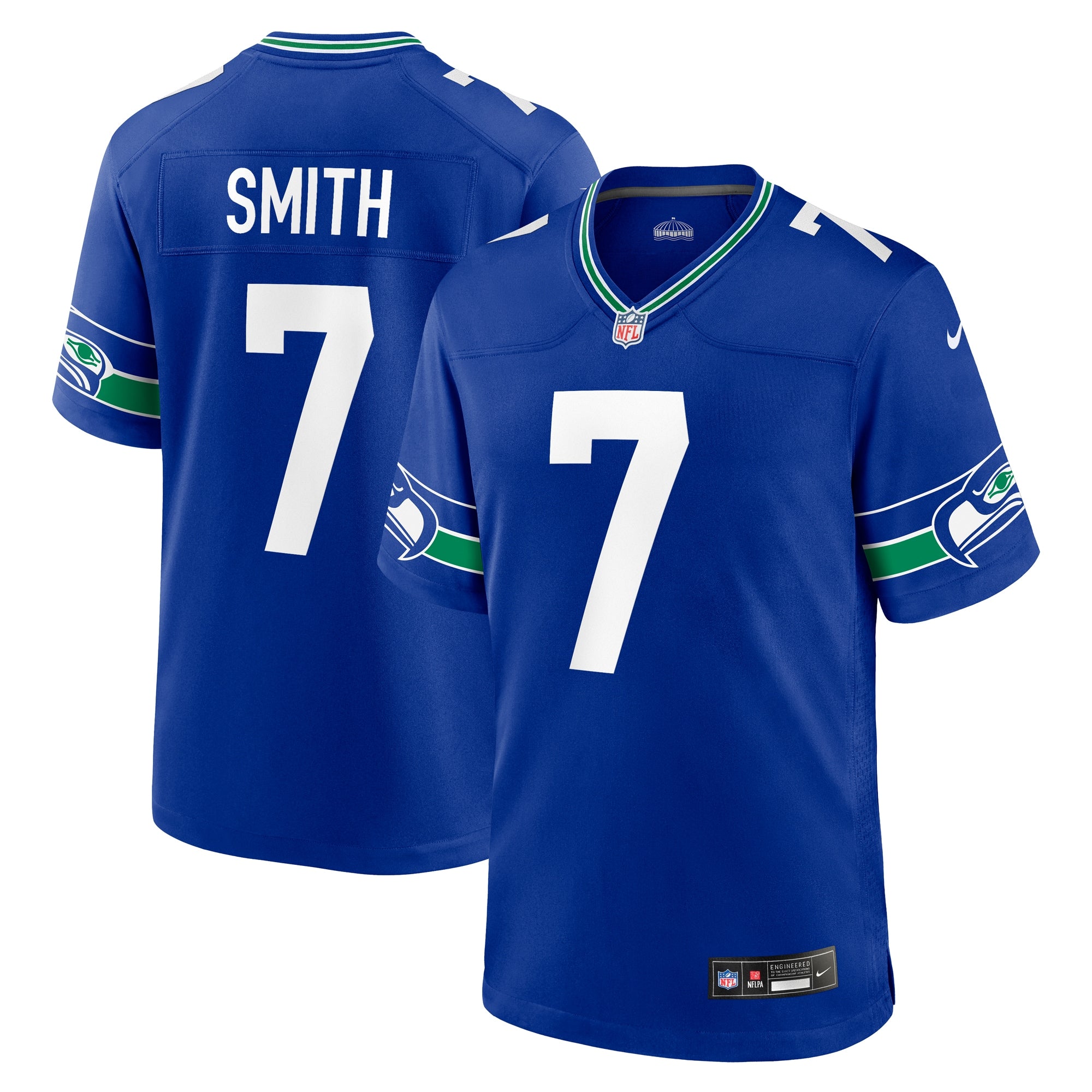 Geno Smith Seattle Seahawks Nike Game Jersey - College Navy/Royal