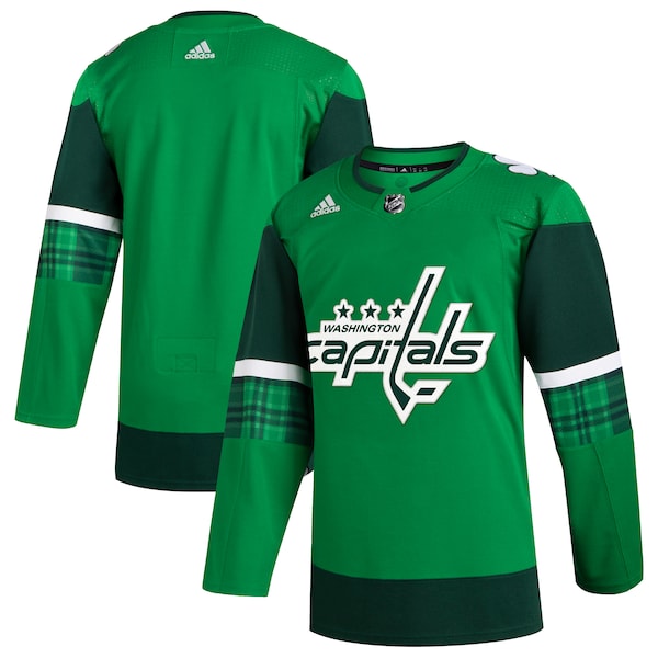 Washington Capitals adidas 2023 St. Patrick's Day Primegreen Authentic Jersey - Kelly Green
