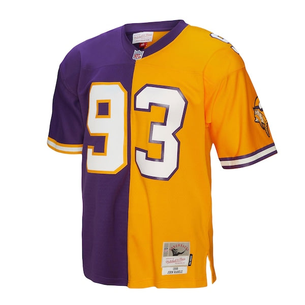 John Randle Minnesota Vikings 1998 Split Legacy Replica Jersey - Purple/Gold