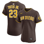 Fernando Tatis Jr. San Diego Padres Nike Road Elite Jersey - Brown/Khaki/White