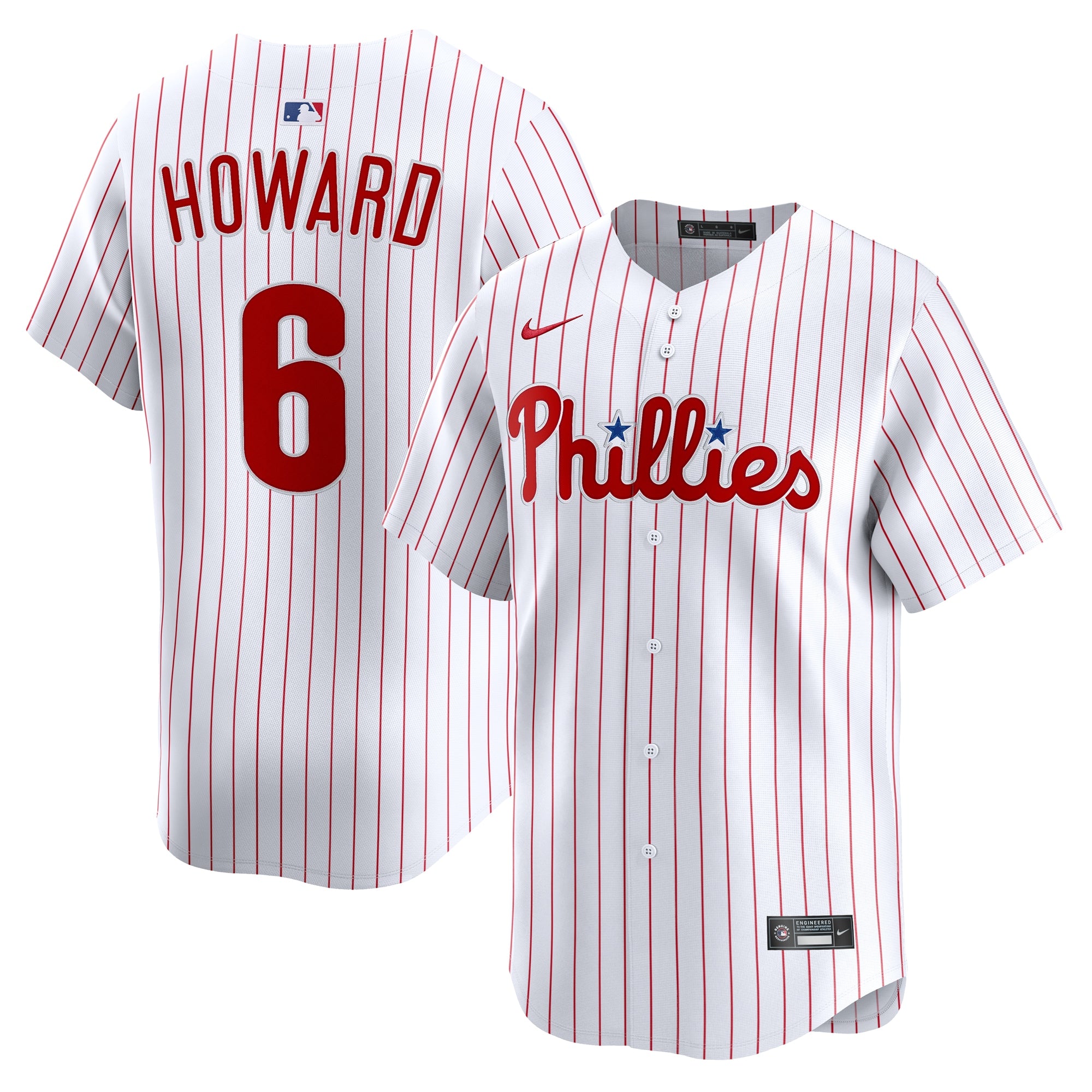 Ryan Howard Philadelphia Phillies Nike Alternate 2 Retired Limited Player Jersey - Cream/White