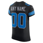 Detroit Lions Nike Alternate Vapor F.U.S.E. Elite Custom Jersey -  Black/Blue