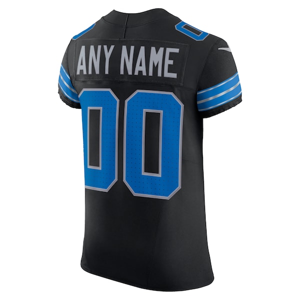 Detroit Lions Nike Alternate Vapor F.U.S.E. Elite Custom Jersey -  Black/Blue