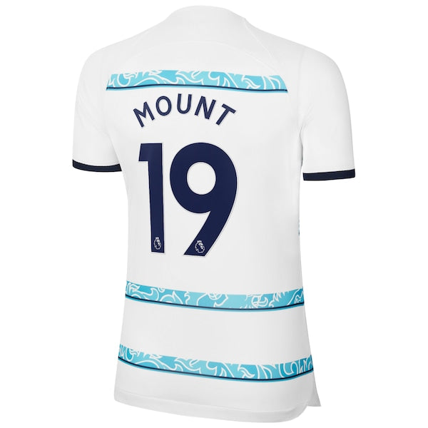 Mason Mount Chelsea Nike Women's 2022/23 Away Breathe Stadium Replica Player Jersey - White