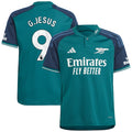 Gabriel Jesus Arsenal adidas Youth 2023/24 Third Replica Player Jersey - Green