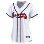 Ozzie Albies Atlanta Braves Nike Women's Home Limited Player Jersey – White