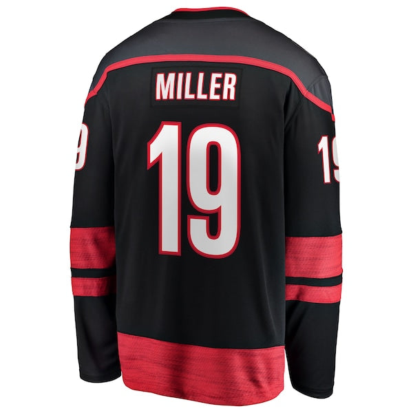 K'Andre Miller Carolina Hurricanes  Home Breakaway Jersey - Black