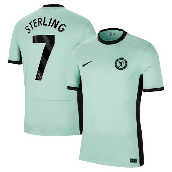 Raheem Sterling Chelsea Nike 2023/24 Third Stadium Replica Player Jersey - Mint/Blue/Navy
