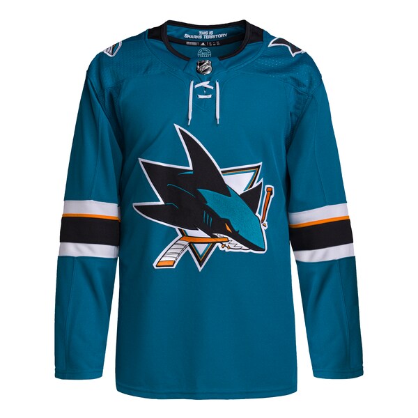 San Jose Sharks adidas 2021/22 Home Primegreen Authentic Jersey - Teal