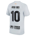Ansu Fati Barcelona Nike 2022/23 Third Breathe Stadium Replica Player Jersey - Gray
