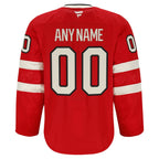 Custom Men's Team Canada 4 Nations Face-Off Premium Jersey 2025 - Red