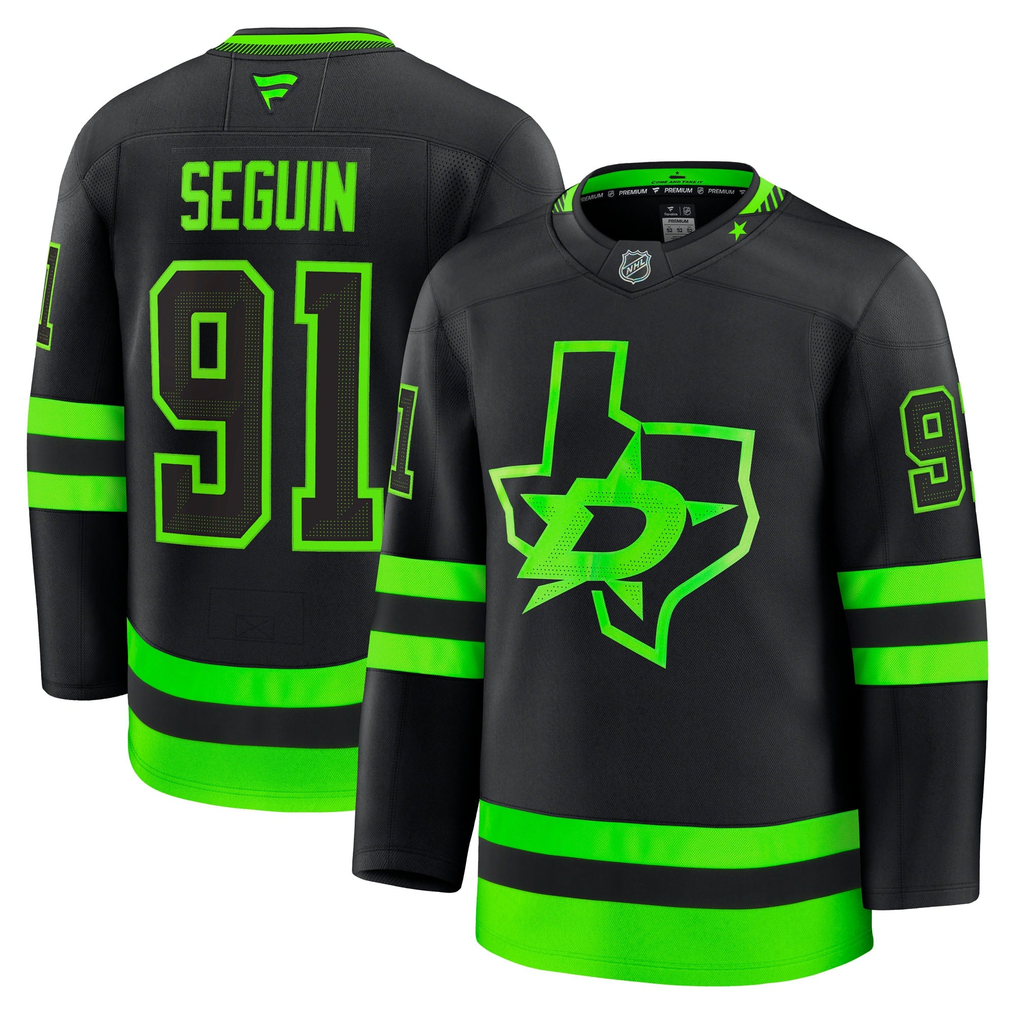 Tyler Seguin Dallas Stars  Home Premium Jersey - Kelly Green/Black