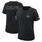 Indianapolis Colts Nike Women's 2025 NFL Crucial Catch Tri-Blend Dri-FIT T-Shirt - Black