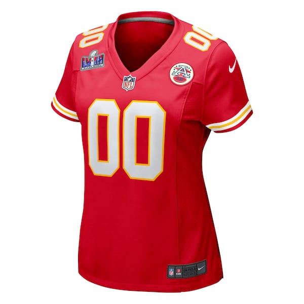 Kansas City Chiefs Nike Women's Super Bowl LVIII Patch Custom Game Jersey - Red