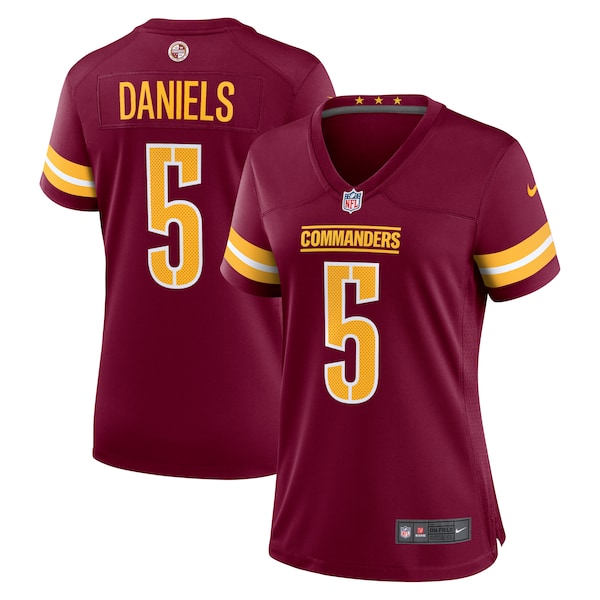 Jayden Daniels Washington Commanders Nike Women's 2024 NFL Draft First Round Pick Player Game Jersey - Burgundy