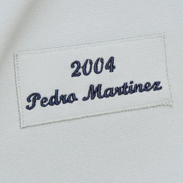 Pedro Martinez Boston Red Sox 2004 Cooperstown Collection Authentic Throwback Jersey - Gray