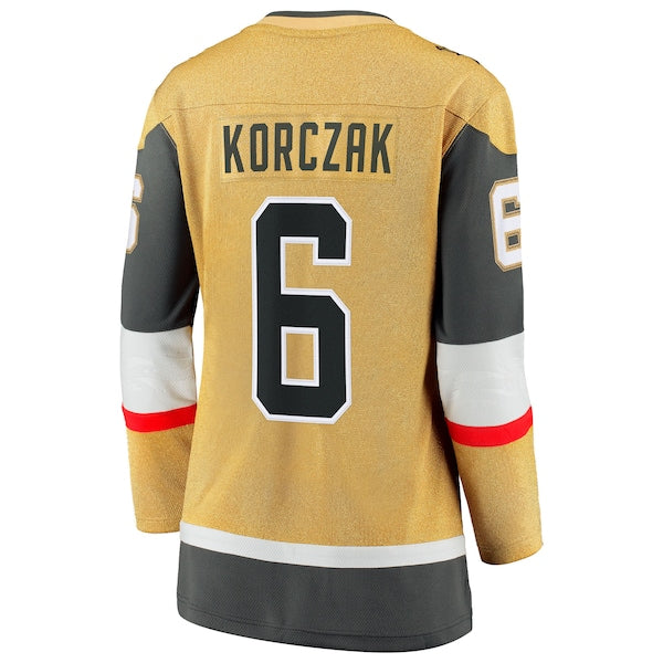 Kaedan Korczak Vegas Golden Knights  Women's Home Breakaway Jersey - Gold