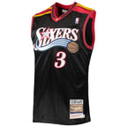 Allen Iverson Philadelphia 76ers 2006 Hardwood Classics Authentic Jersey - Black/Red/White