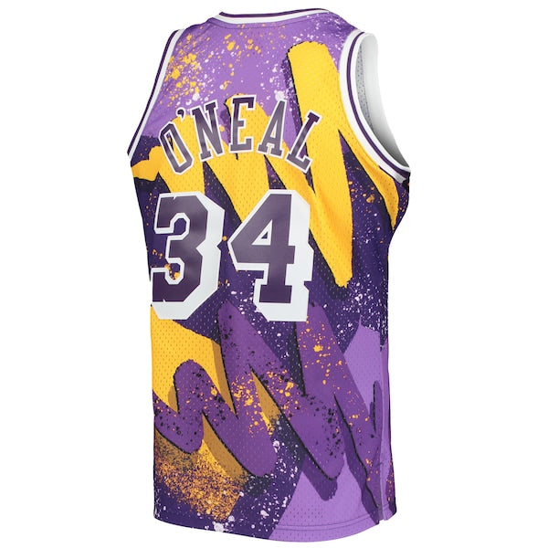 Shaquille O'Neal Los Angeles Lakers Hardwood Classics 1996/97 Hyper Hoops Swingman Jersey - Purple