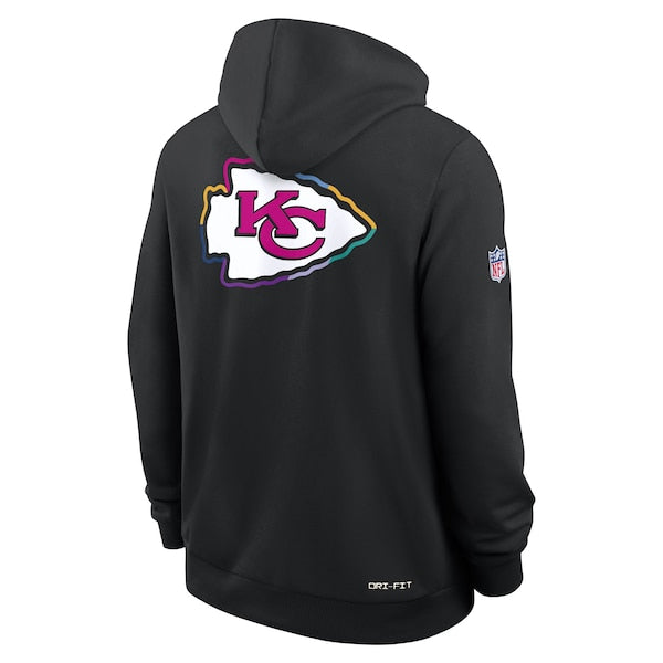 Kansas City Chiefs Nike 2025 NFL Crucial Catch Sideline Standard Issue Dri-FIT Hoodie - Black