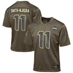 Jaxon Smith-Njigba Seattle Seahawks Nike Youth 2025 Salute to Service Game Jersey - Olive