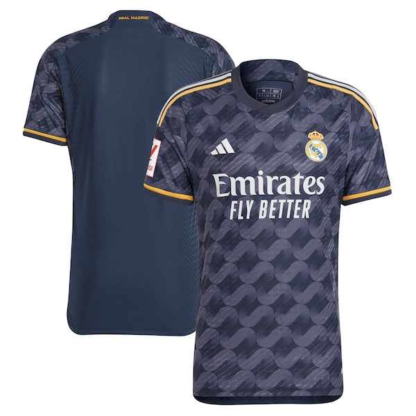 Los Merengues adidas 2023/24 Away Authentic Jersey - Navy
