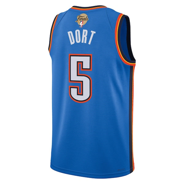 Luguentz Dort Oklahoma City Thunder Nike Unisex 2025 NBA Finals Swingman Jersey - Icon Edition - Blue