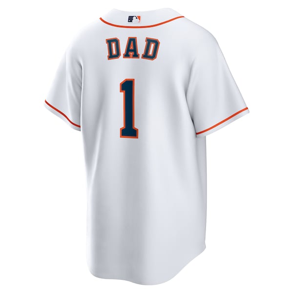 Houston Astros Nike #1 Dad Home Replica Jersey - White