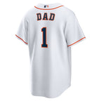 Houston Astros Nike #1 Dad Home Replica Jersey - White