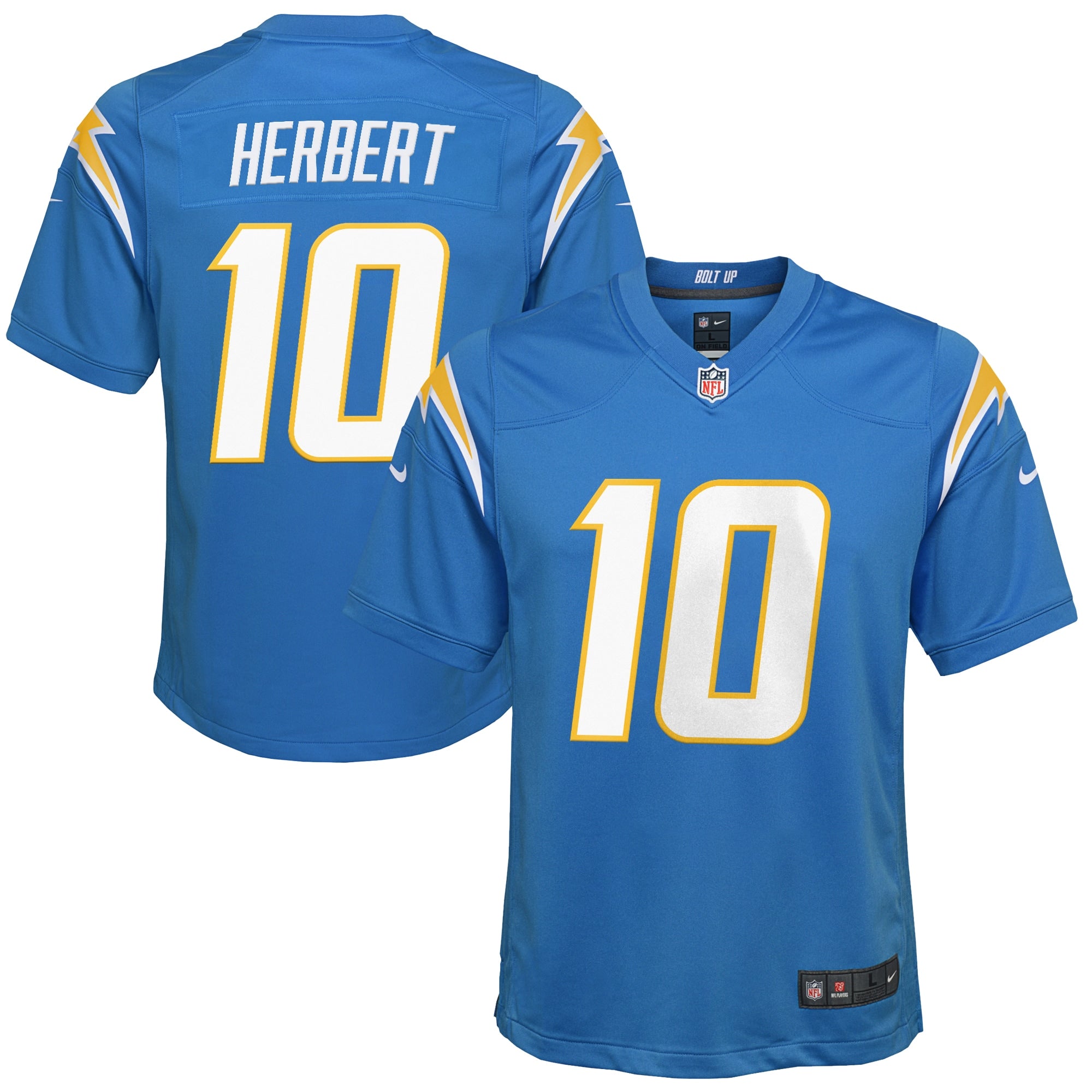 Justin Herbert Los Angeles Chargers Nike Youth Game Jersey - Navy/Powder Blue/Royal/White