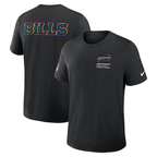 Buffalo Bills Nike 2025 NFL Crucial Catch Tri-Blend Dri-FIT T-Shirt - Black