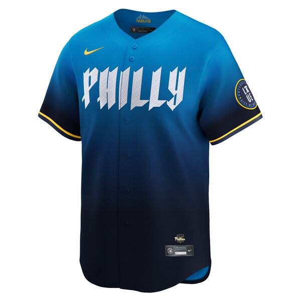 Zack Wheeler Philadelphia Phillies Nike 2024 City Connect Limited Player Jersey - Blue