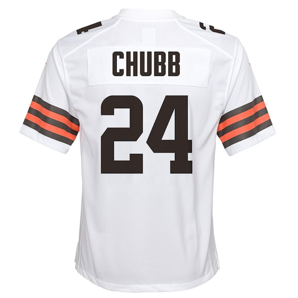 Nick Chubb Cleveland Browns Nike Youth Game Jersey - White