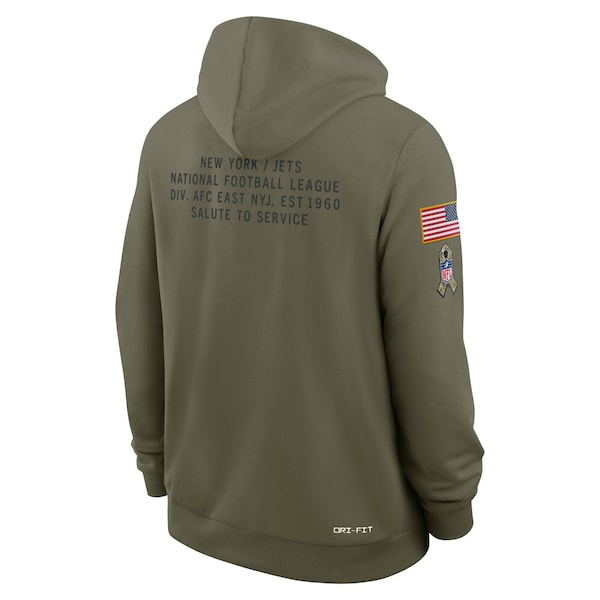 New York Jets Nike 2025 Salute to Service Sideline Standard Issue Dri-FIT Hoodie - Olive