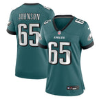 Lane Johnson Philadelphia Eagles Nike Women's Team Game Jersey - Midnight Green