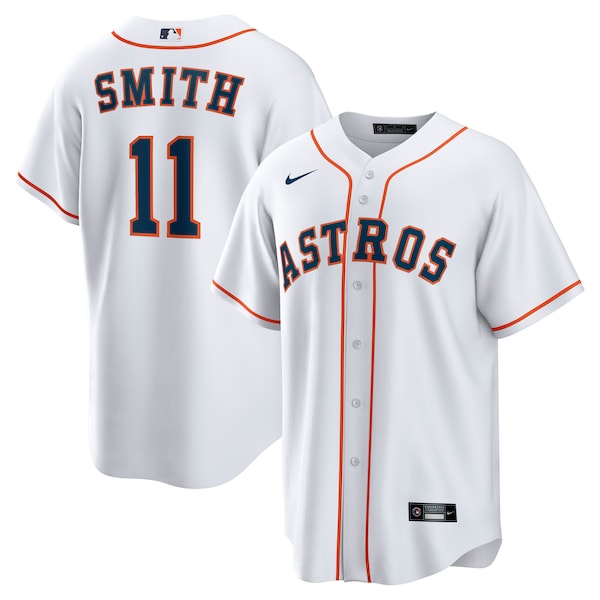 Cam Smith Houston Astros Nike Home Replica Jersey - White/Orange