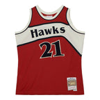 Dominique Wilkins Atlanta Hawks 1986/87 Hardwood Classics Off-Court Swingman Jersey - Red