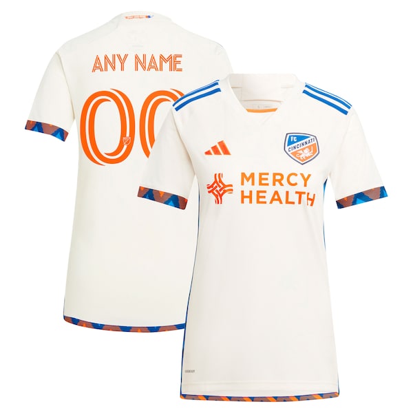 FC Cincinnati adidas Women's 2024 The Canvas Kit Replica Custom Jersey  - White