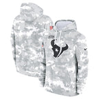 Houston Texans Nike 2024 Salute to Service Club Fleece Pullover Hoodie - Arctic Camo