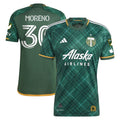 Santiago Moreno Portland Timbers adidas 2024 Portland Plaid Kit Authentic Jersey - Green