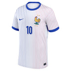 Kylian Mbappe France National Team Nike 2024 Away Replica Jersey - White/Blue