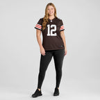 Shedeur Sanders Cleveland Browns Nike Women's 2025 NFL Draft Game Jersey - Brown