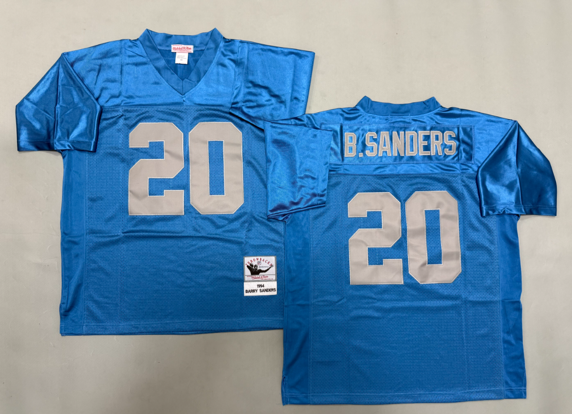 Barry Sanders Detroit Lions Authentic Throwback Retired Player Jersey