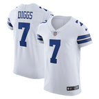 Trevon Diggs Dallas Cowboys Nike Vapor Elite Jersey - White/Navy