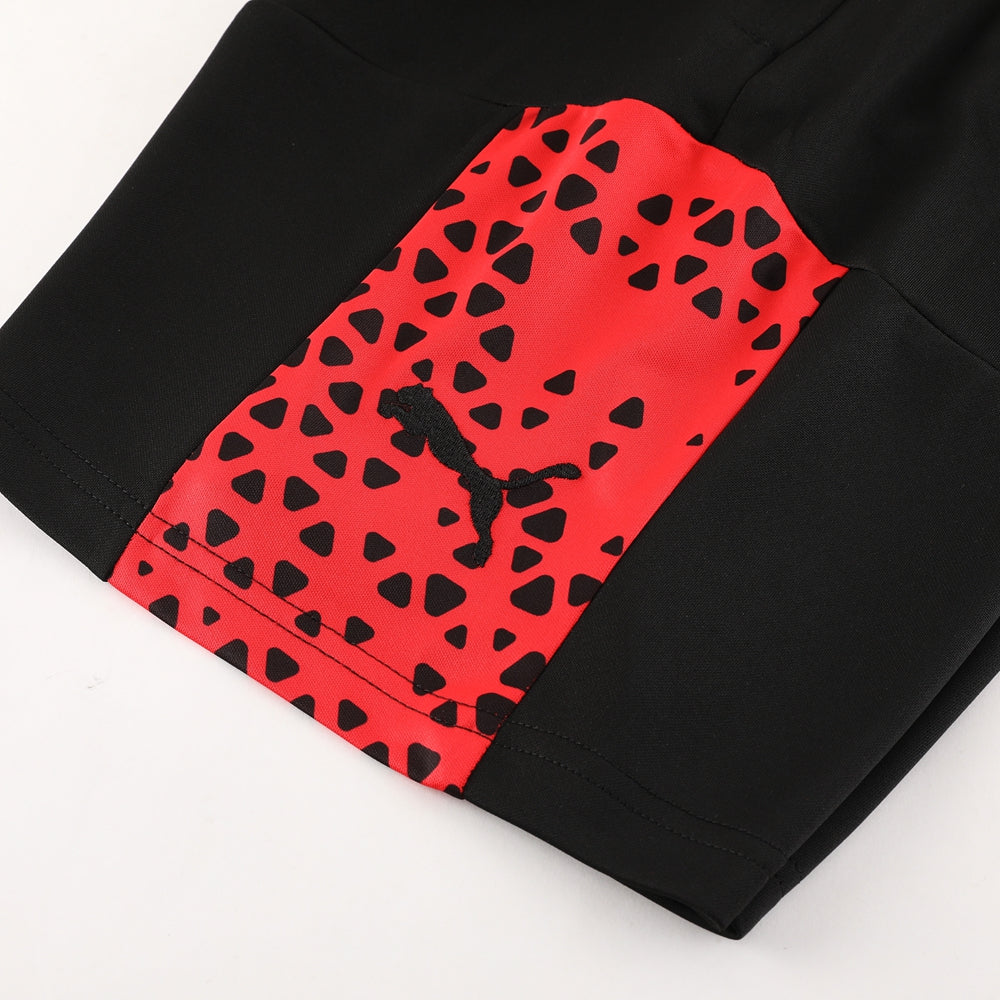 Puma Short Sleeve Training Jersey Set-PD02- Red/Black