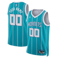 Charlotte Hornets Jordan Brand Unisex Swingman Custom Jersey Teal - Icon Edition